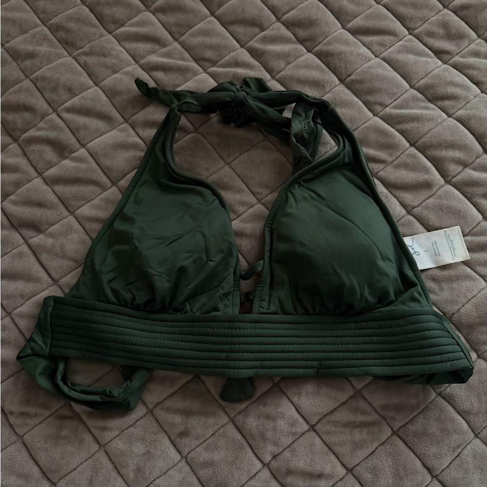 Dark Green Halter Bralette